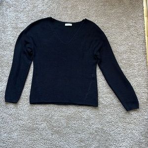 Black V-neck Sweater